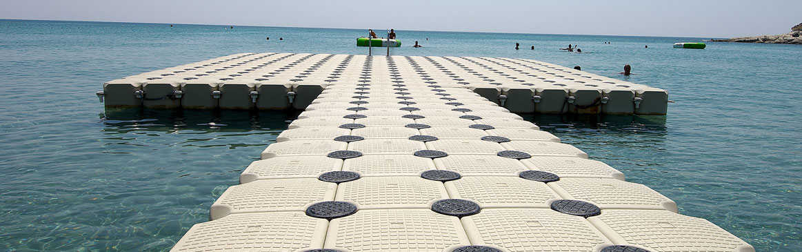 floating modular system in HDPE